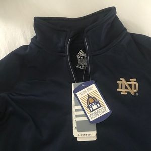 Notre Dame 3/4 Zip Adidas Shirt